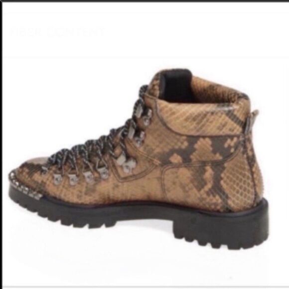 Schutz Ariabelle Lug Sole Booties 8.5 rhinestone detail - Picture 7 of 14